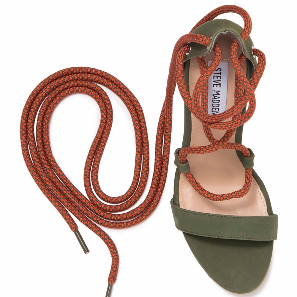 NIB Steve Madden Olive Twisty Sandal Shoe Stiletto - Picture 4 of 6